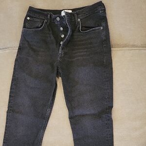 Womens AGOLDE Black Jeans